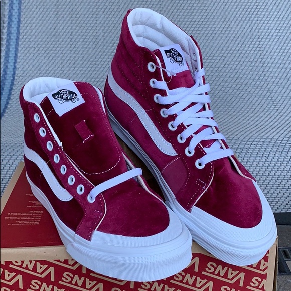 VANS SK8-Hi REISSUE 13 Velvet Beet Red l/True Whit - Picture 4 of 16